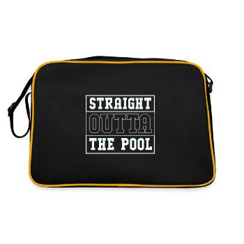 Swimming Swimmers Swimming Pool Swimming Instructors - Retro Bag - black/gold - Back