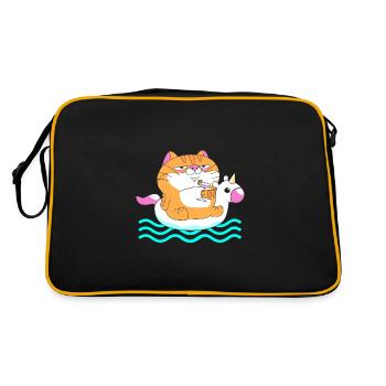 Fête à la piscine - Sac Retro - noir/or - Dos