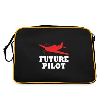 Pilote d’avion - Sac Retro - noir/or - Dos