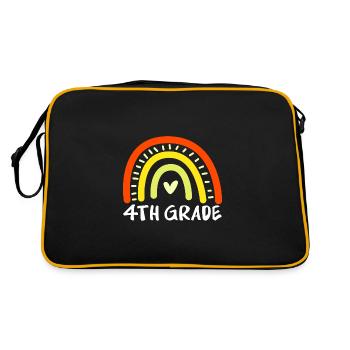 4th Grade - Retro Bag - black/gold - Back