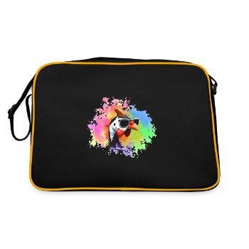 Poules Coq Pintade - Sac Retro - noir/or - Dos
