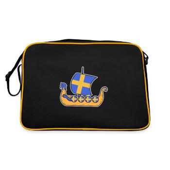 Suède Suédois Viking Viking - Sac Retro - noir/or - Dos