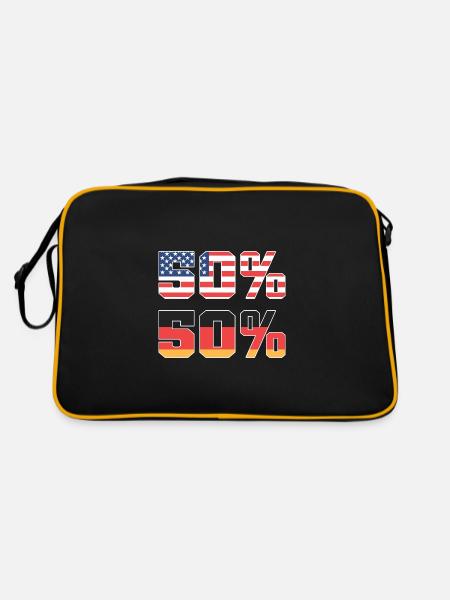 American German - Retro Bag - black/gold - Back