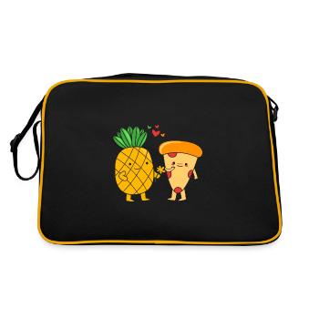 Pizza Hawaï Pizza Ananas - Sac Retro - noir/or - Dos