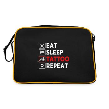 Tattoo Artist Tattoo Artist Tattooed Tattoo - Retro Bag - black/gold - Back