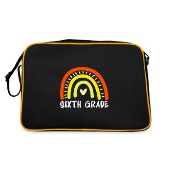 6th Grade - Retro Bag - black/gold - Back