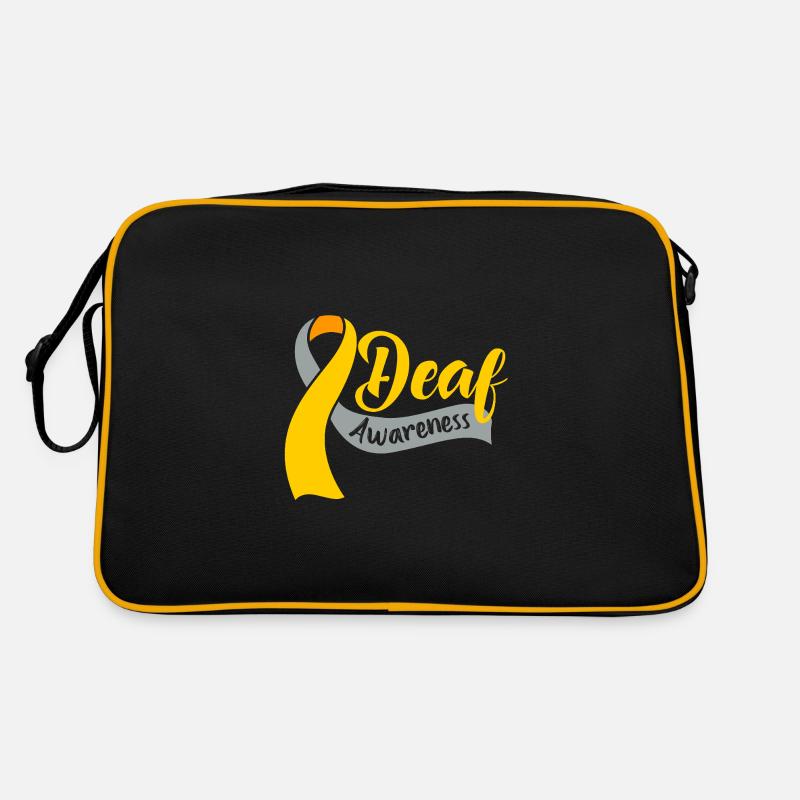Deaf Deaf Deaf Sign Language Retro Bag