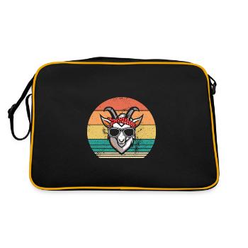 Chèvres - Sac Retro - noir/or - Dos