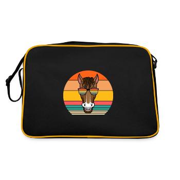 Riding Horse - Retro Bag - black/gold - Back