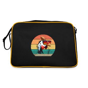 Poules Coq Pintade - Sac Retro - noir/or - Dos