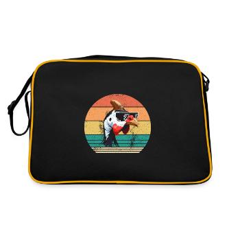 Poules Coq Pintade - Sac Retro - noir/or - Dos