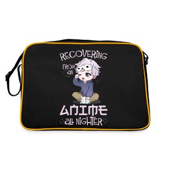 Anime Comic Japan Anime Drawing - Retro Bag - black/gold - Back