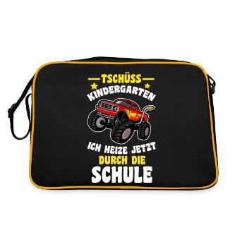 Scolarisation Monster Truck Au revoir à la maternelle - Sac Retro - noir/or - Dos