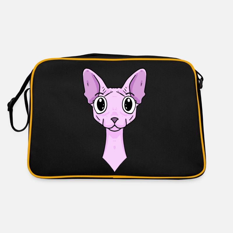 Sphynx Kopf Katze Katzenbesitzer Retro Tasche