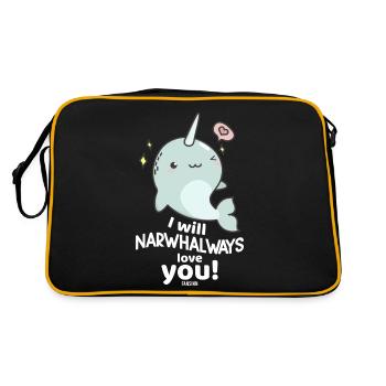Narwhal - Retro Bag - black/gold - Back