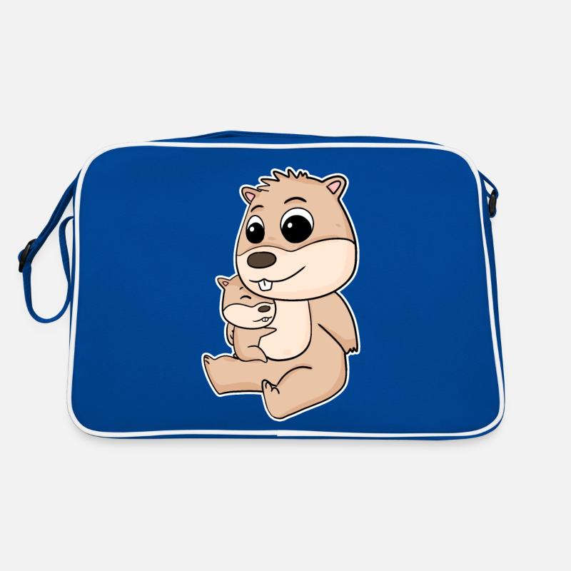 Famille de cochons d’Inde - cochon d’Inde avec bébé Sac Retro