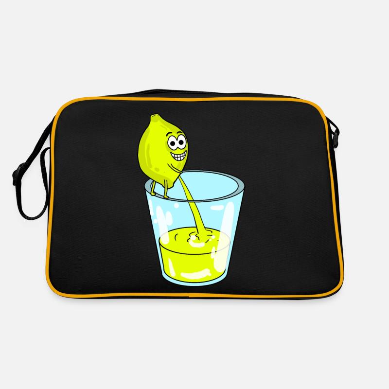 Zitrone Retro Tasche