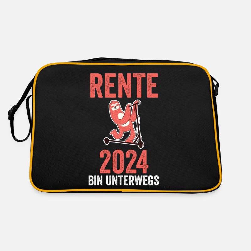 Rentner 2024 Pension Ruhestand Rente Retro Tasche