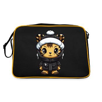 Tiger Winter Comic - Retro Bag - black/gold - Back