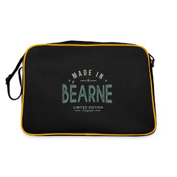 MADE IN Béarn cadeau homme anniversaire béarnais - Sac Retro - noir/or - Dos