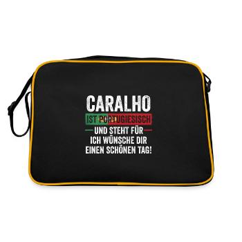 Portugal portugais - Sac Retro - noir/or - Dos