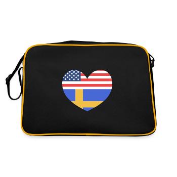 Suède Suédois - Sac Retro - noir/or - Dos