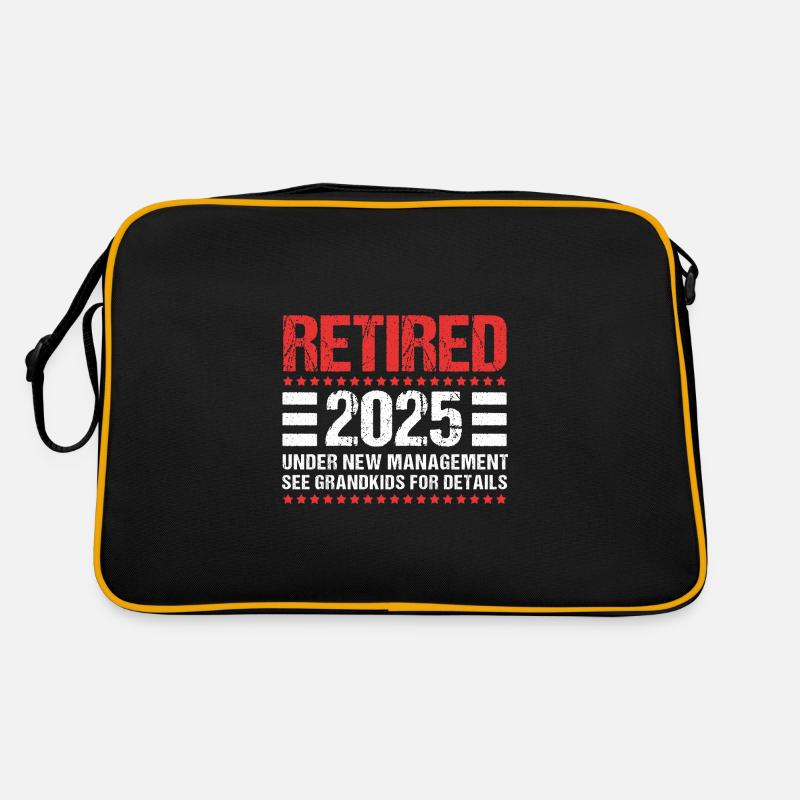 Ruhestand 2025 Rentner Rente Rentnerin Retro Tasche