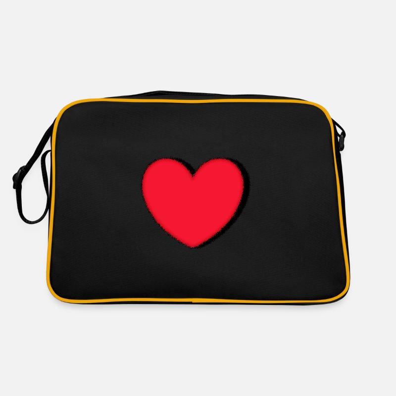 Cadeau Saint-Valentin Saint-Valentin - Sac Retro - noir/or