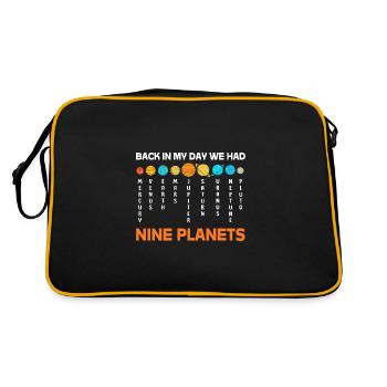 Solar System Universe - Retro Bag - black/gold - Back
