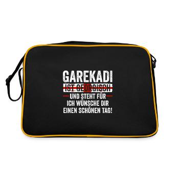 Géorgie géorgienne - Sac Retro - noir/or - Dos