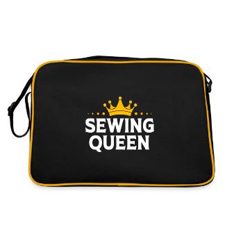 Sewing Machine Seamstress Queen Queen - Retro Bag - black/gold - Back