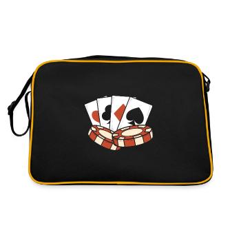 Blackjack Blackjack Casino Jeux d’argent - Sac Retro - noir/or - Dos