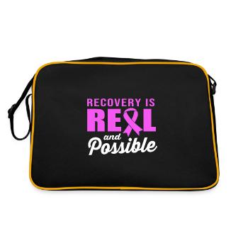 Drug-free addiction addicted - Retro Bag - black/gold - Back
