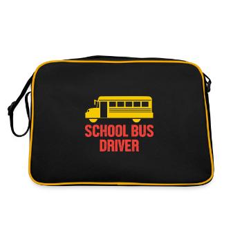 School Bus Driver School Bus - Retro Bag - black/gold - Back