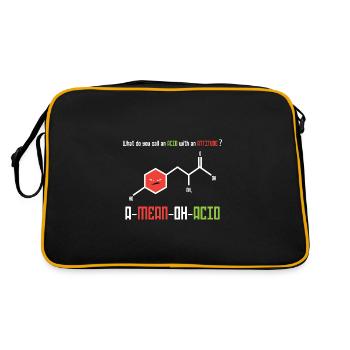 Professeur de chimie Chimie Chimiste Acide - Sac Retro - noir/or - Dos