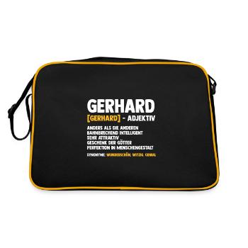 Gerhard - Sac Retro - noir/or - Dos