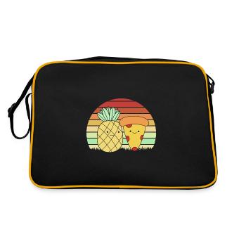 Pizza Hawaï Pizza Ananas - Sac Retro - noir/or - Dos