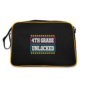 4th Grade - Retro Bag - black/gold - Back