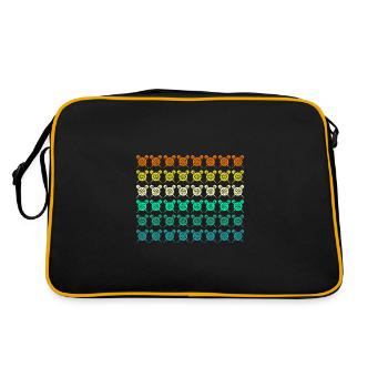 Joueur de fléchettes Fléchettes - Sac Retro - noir/or - Dos