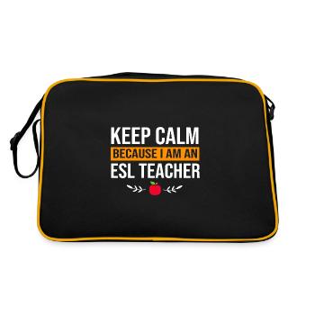 Professeur d’anglais Professeur d’anglais - Sac Retro - noir/or - Dos