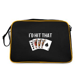 Blackjack Blackjack Casino Jeux d’argent - Sac Retro - noir/or - Dos