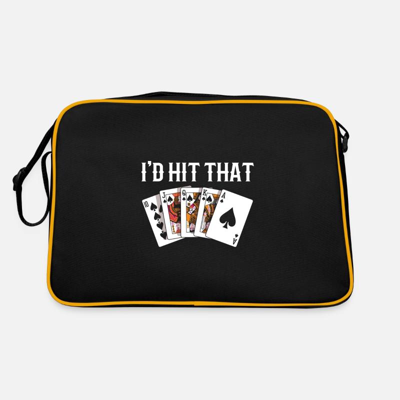 Blackjack Blackjack Casino Jeux d’argent Sac Retro