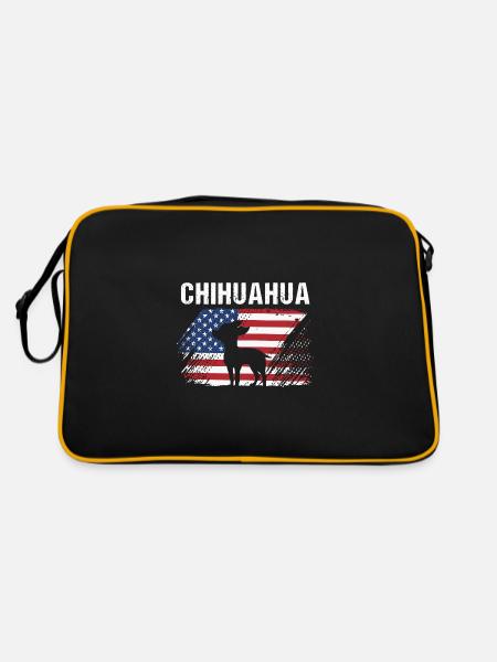 Chihuahua - Retro Bag - black/gold - Back