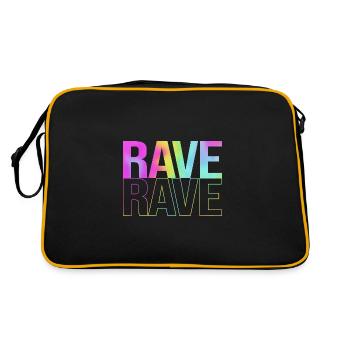 Rave Raver Musique techno Techno basse Table de mixage - Sac Retro - noir/or - Dos