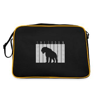 Sabre-toothed tiger - Retro Bag - black/gold - Back
