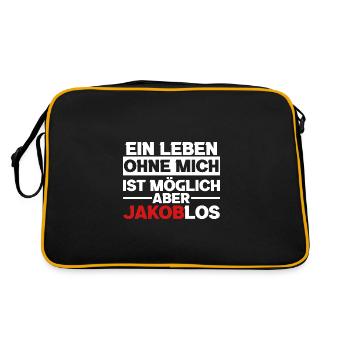 bière les amateurs de bière boire un verre célébrer jakob - Sac Retro - noir/or - Dos