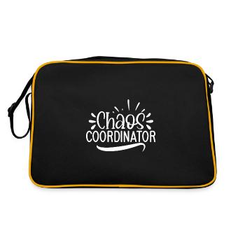 Cadeau de coordinateur du chaos - Sac Retro - noir/or - Dos