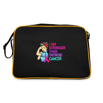 Thyroid cancer Thyroid cancer - Retro Bag - black/gold - Back