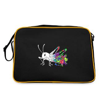Sauterelle - Sac Retro - noir/or - Dos