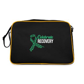 Drug-free addiction addicted - Retro Bag - black/gold - Back